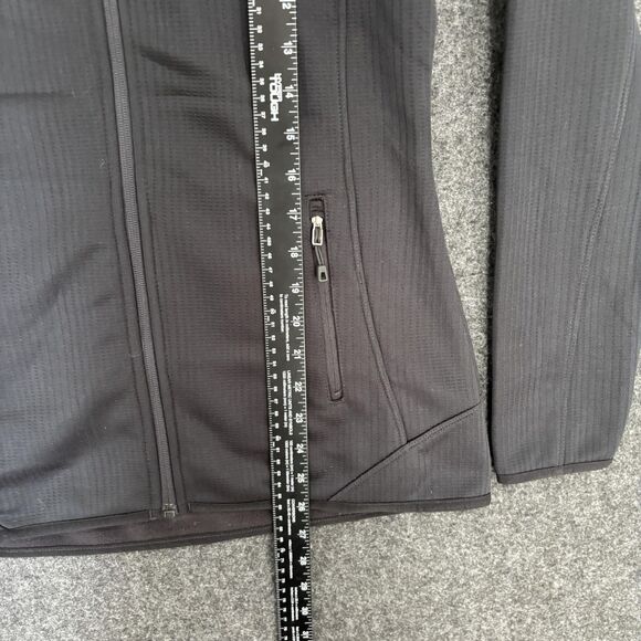 Eddie Bauer Dash Full Zip Fleece Jacket Women's Small Black Pockets NWT - Picture 4 of 8